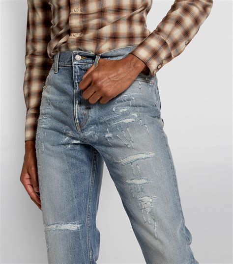 gucci jeans heren|Gucci distressed jeans.